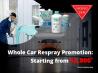 Whole Car Respray Service (Sports Car)